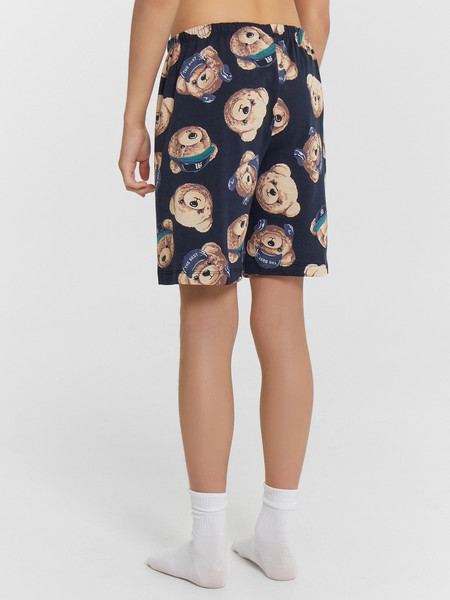 Изображение товара Пижама детская Mark Formelle 563318 (р.104-56, черный/мишки на неви)