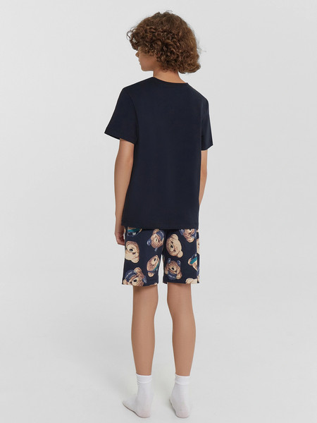 Изображение товара Пижама детская Mark Formelle 563318 (р.104-56, черный/мишки на неви)