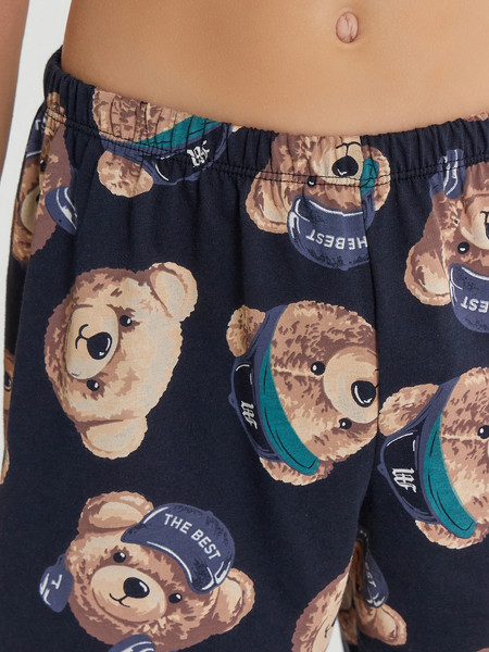 Изображение товара Пижама детская Mark Formelle 563318 (р.110-56, черный/мишки на неви)