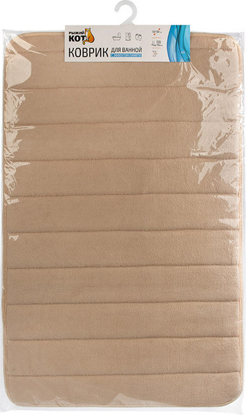 Изображение товара Коврик для ванной Рыжий кот 110090 (бежевый)