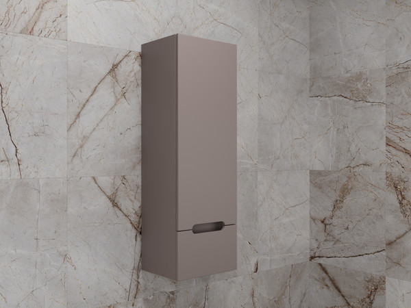 Изображение товара Шкаф-полупенал для ванной Symbolite Матис 36 Plus 1 ящик (эмаль, тауп темный)