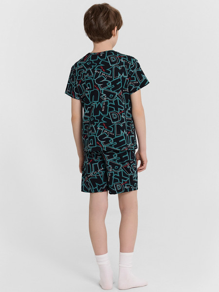 Изображение товара Пижама детская Mark Formelle 563322-1 (р.146-72, буквы на черном)
