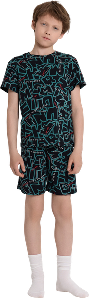 Изображение товара Пижама детская Mark Formelle 563322-1 (р.146-72, буквы на черном)