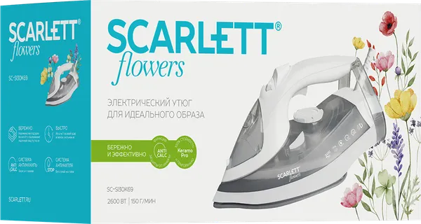 Изображение товара Утюг Scarlett SC-SI30K69 (Flowers)