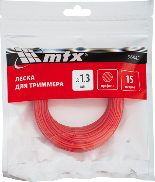 Изображение товара Леска для триммера MTX Круглая 1.3мм / 96845 (15м)