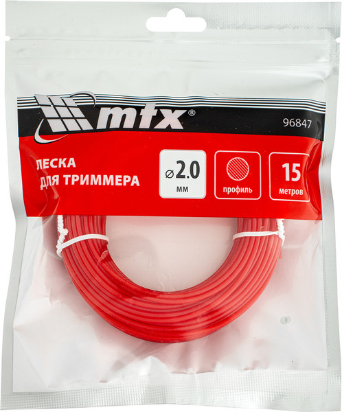 Изображение товара Леска для триммера MTX Круглая 2мм / 96847 (15м)