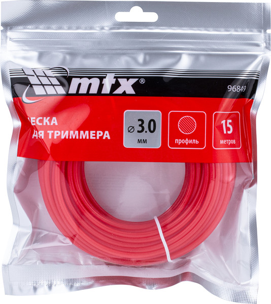Изображение товара Леска для триммера MTX Круглая 3мм / 96849 (15м)