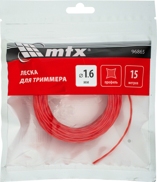 Изображение товара Леска для триммера MTX Витой квадрат 1.6мм / 96865 (15м)