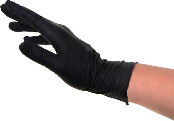 Изображение товара Перчатки одноразовые Zaubex Нитриловые неопудренные / 9122533 (XL, 180шт, черный)