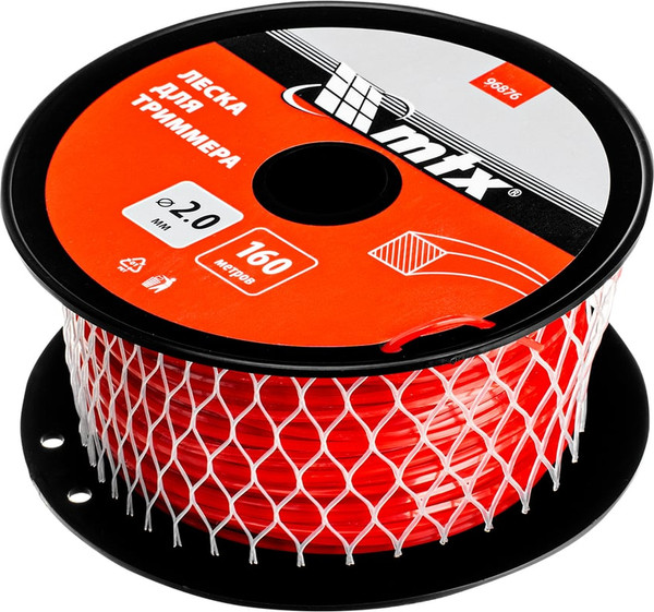 Изображение товара Леска для триммера MTX Квадрат 2мм / 96876 (160м, на катушке)
