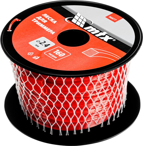 Изображение товара Леска для триммера MTX Квадрат 2.4мм / 96877