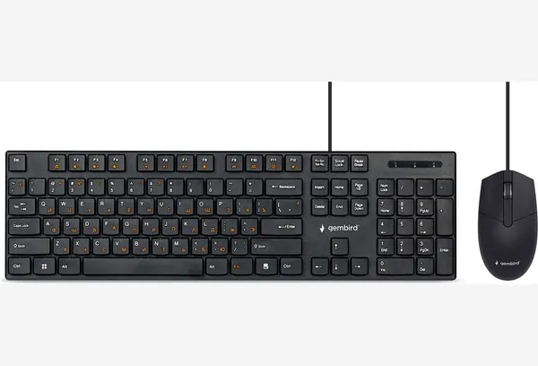 Изображение товара Комплект клавиатура и мышь Gembird/Cablexpert KBS-9050L (черный)