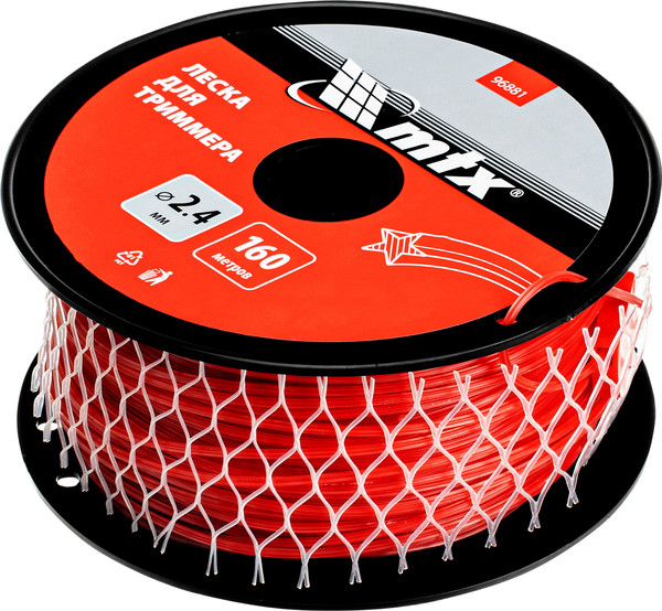 Изображение товара Леска для триммера MTX Звезда 2.4мм / 96881 (160м, на катушке)