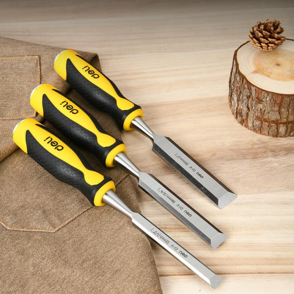 Изображение товара Набор стамесок Deli YS EDL6203-ED1 (12-25мм, 3шт)