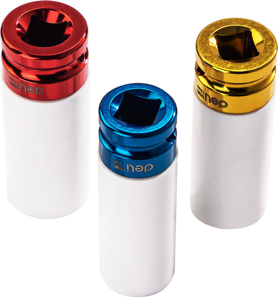 Изображение товара Набор головок слесарных Deli YS EDL2003Q (1/2", 17/19/21мм, 3шт, кейс)