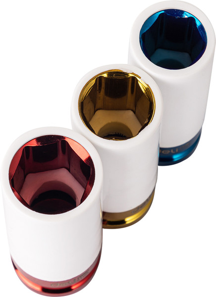 Изображение товара Набор головок слесарных Deli YS EDL2003Q (1/2", 17/19/21мм, 3шт, кейс)