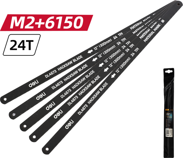 Изображение товара Набор полотен для ножовки Deli EDL4673 (5шт)