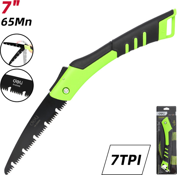 Изображение товара Пила садовая Deli GS EDL6006 (180мм, складная)