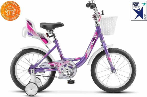 Изображение товара Детский велосипед STELS Magic 18 (12, сиреневый, разобранный, в коробке)