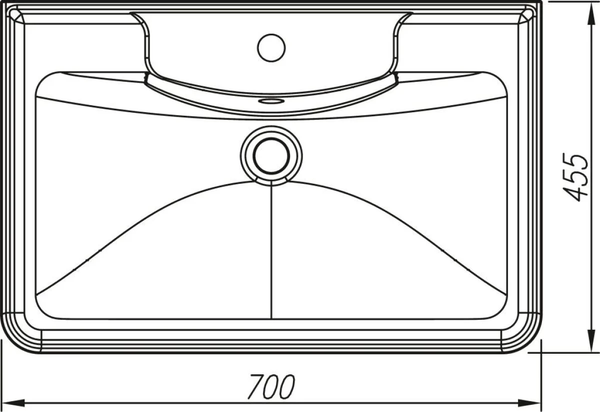 Изображение товара Умывальник Symbolite Атлантик 70