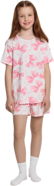 Изображение товара Пижама детская Mark Formelle 567727 (р.104-56, бантики на белом)