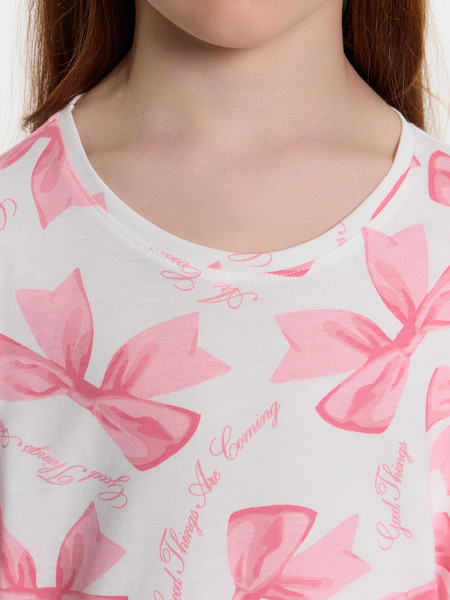 Изображение товара Пижама детская Mark Formelle 567727 (р.110-56, бантики на белом)