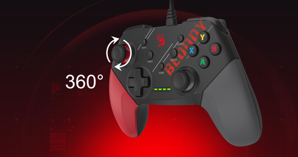 Изображение товара Геймпад A4Tech Bloody GP30 Sports (черный/голубой)