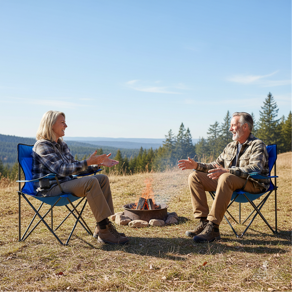 Изображение товара Комплект кресел складных Coyote HKC-1001A (2шт, синий)