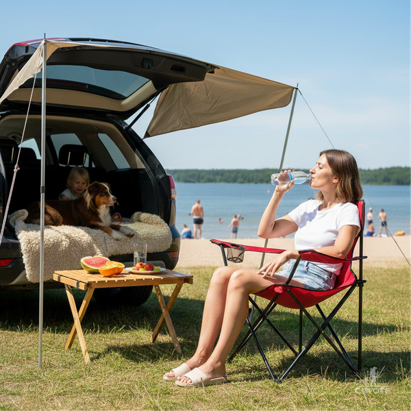 Изображение товара Комплект кресел складных Coyote HKC-1001A (2шт, красный)