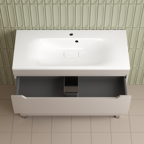 Изображение товара Тумба под умывальник Symbolite Остин 100 Plus 2 ящика (крем)