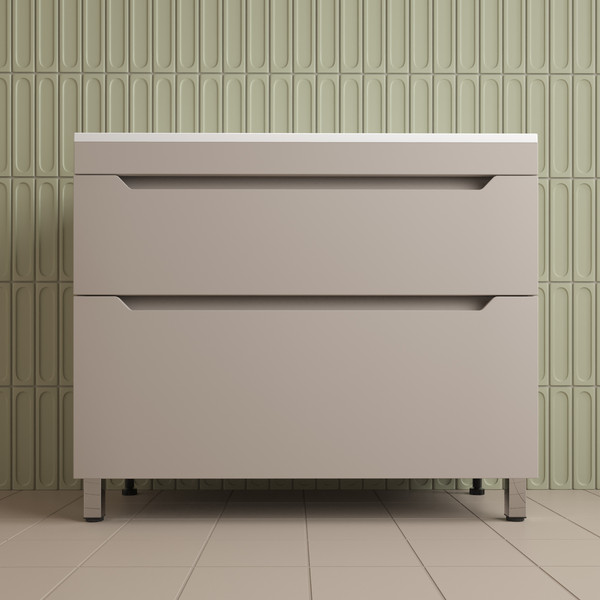 Изображение товара Тумба под умывальник Symbolite Остин 100 Plus 2 ящика (крем)