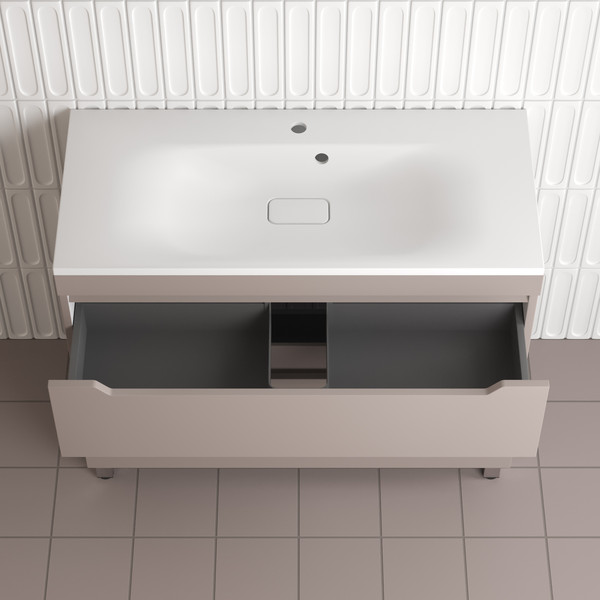 Изображение товара Тумба под умывальник Symbolite Остин 100 Plus 2 ящика (тауп темный)