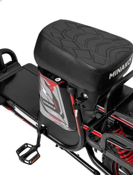 Изображение товара Электровелосипед Minako Titan 2.0 (красный)