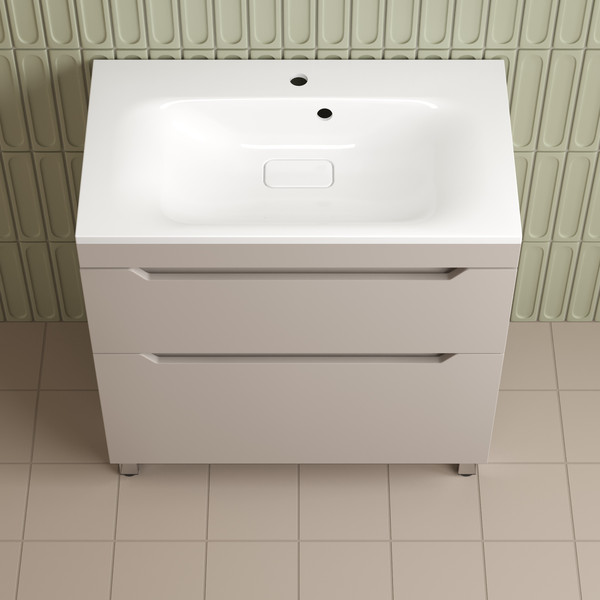 Изображение товара Тумба под умывальник Symbolite Остин 80 Plus 2 ящика (крем)