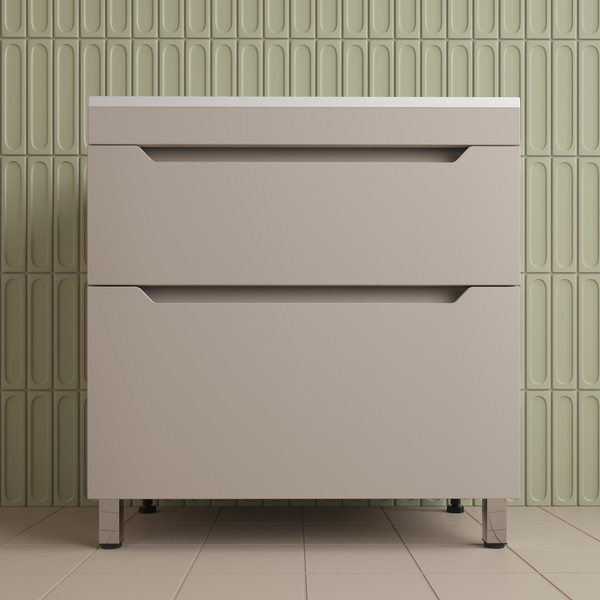 Изображение товара Тумба под умывальник Symbolite Остин 80 Plus 2 ящика (крем)