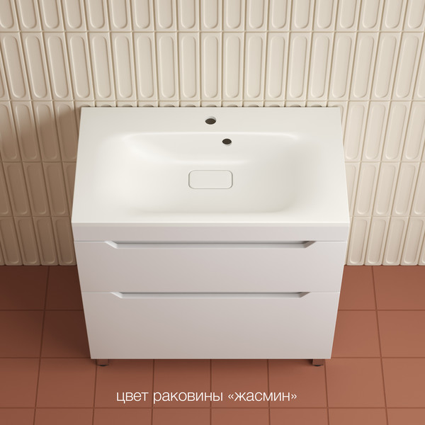 Изображение товара Тумба под умывальник Symbolite Остин 80 Plus 2 ящика (белый)
