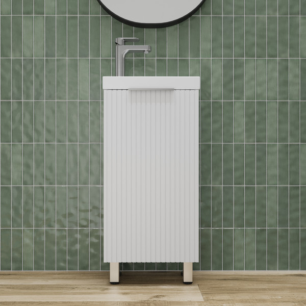 Изображение товара Тумба под умывальник Symbolite Соло Como 40 (белый софт)