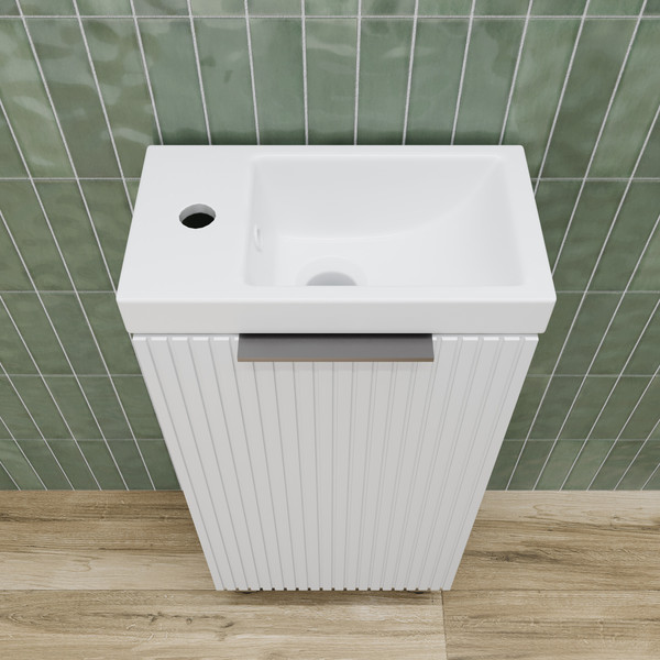 Изображение товара Тумба под умывальник Symbolite Соло Como 40 (белый софт)