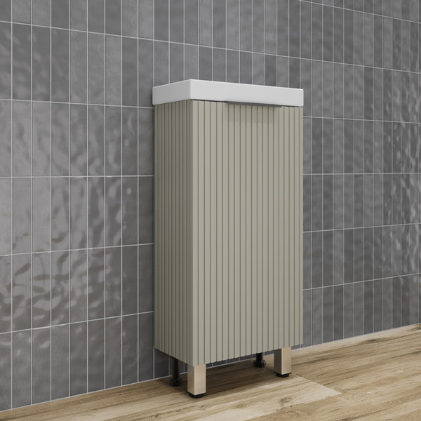 Изображение товара Тумба под умывальник Symbolite Соло Como 40 (санд серая галька)