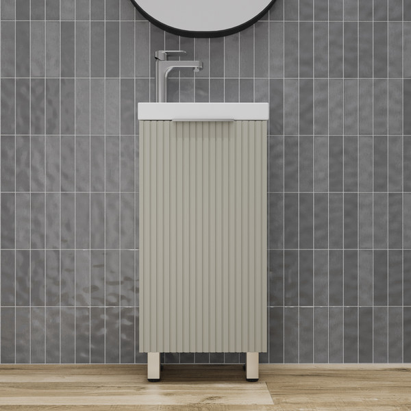 Изображение товара Тумба под умывальник Symbolite Соло Como 40 (санд серая галька)