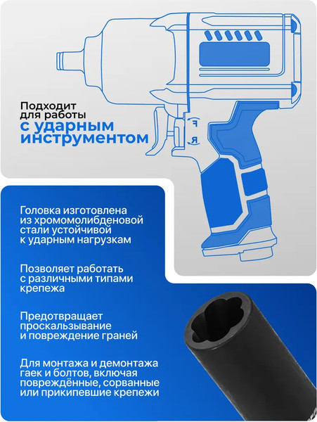 Изображение товара Головка слесарная Forsage F-4267-17 (65880)