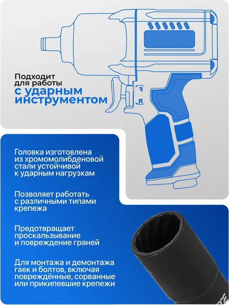 Изображение товара Головка слесарная Forsage F-1321-19 (65875)