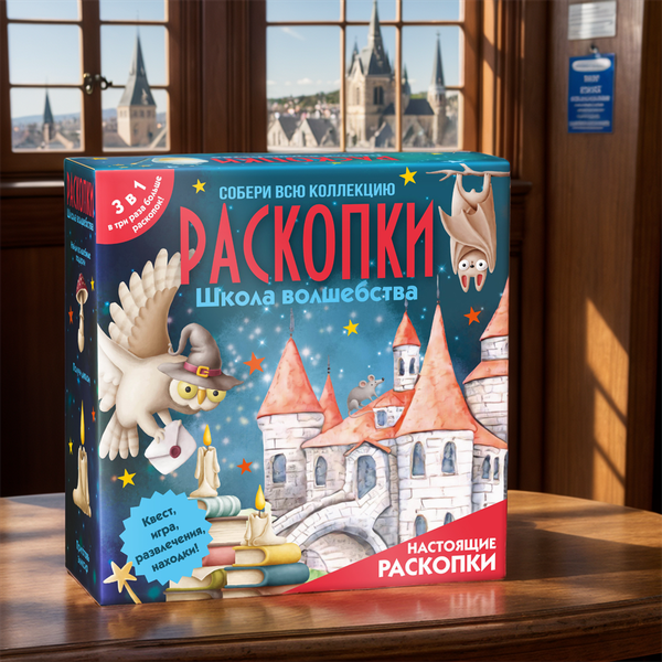 Изображение товара Набор для опытов Bumbaram Раскопки. 3в1 Школа волшебства / dig-87