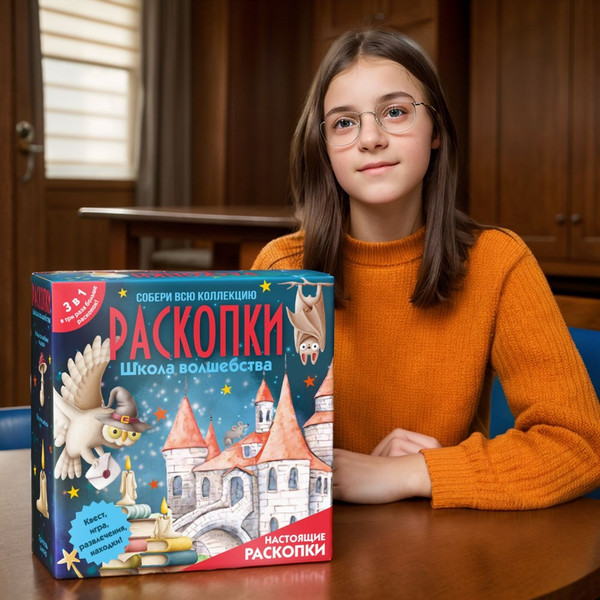 Изображение товара Набор для опытов Bumbaram Раскопки. 3в1 Школа волшебства / dig-87