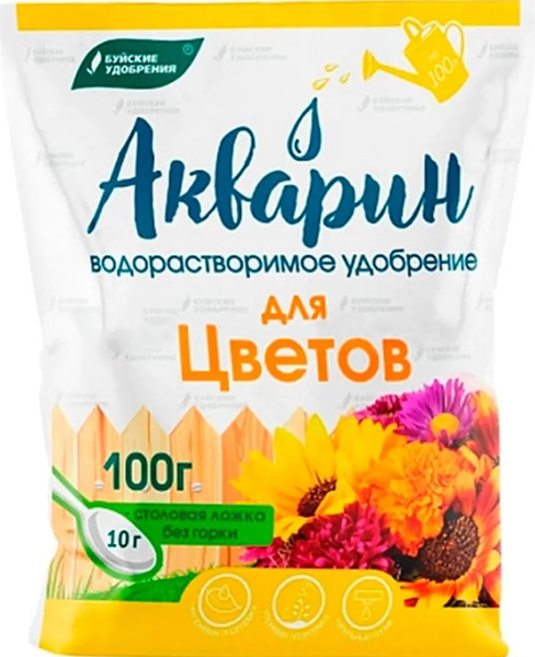 Изображение товара Удобрение Акварин Для Цветов (100г)