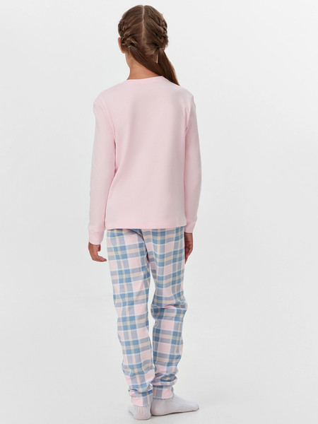 Изображение товара Пижама детская Mark Formelle 567743 (р.128-64, розовый/клетка голубой/розовый)