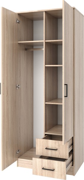 Изображение товара Шкаф Mio Tesoro Хюгге 2D2S (дуб сонома)