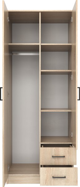 Изображение товара Шкаф Mio Tesoro Хюгге 2D2S (дуб сонома)