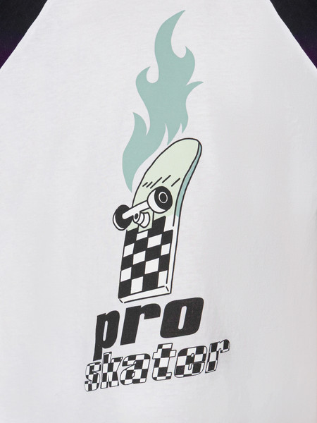 Изображение товара Пижама детская Mark Formelle 563335 (р.134-68-60, белый/черно-белая клетка)