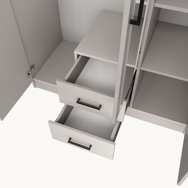 Изображение товара Шкаф Mio Tesoro Хюгге 3D2S Z (персидский жемчуг)